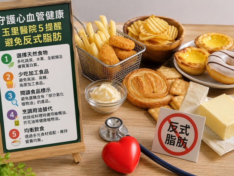 守護心血管健康 玉里醫院5提醒遠離反式脂肪